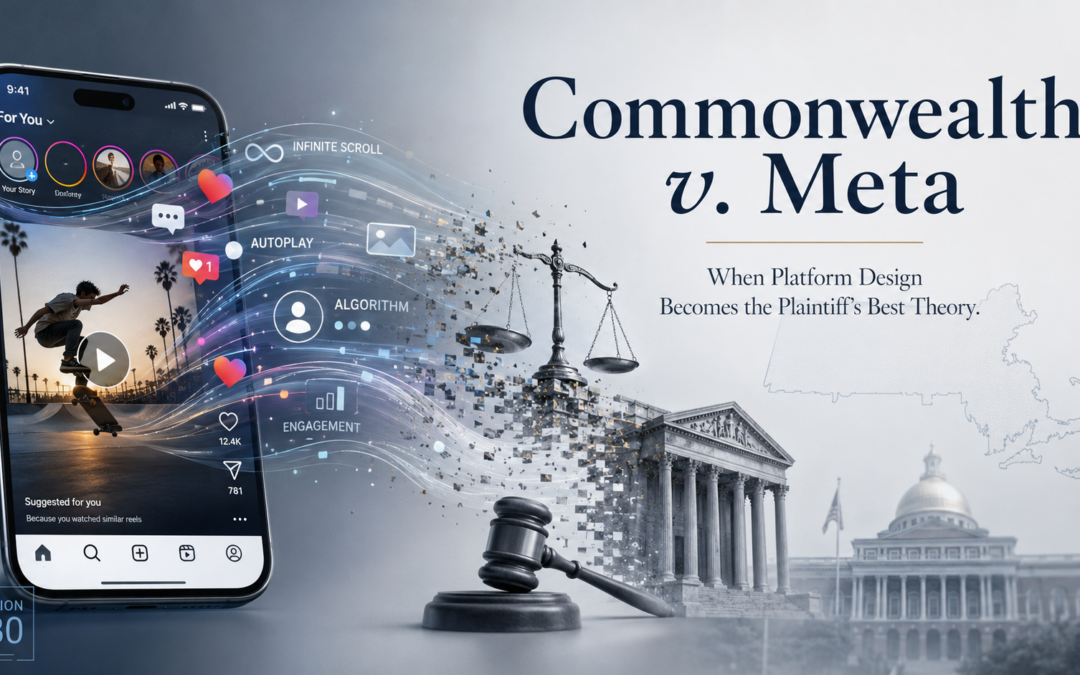 Commonwealth v. Meta: When Platform Design Becomes the Plaintiff’s Best Theory